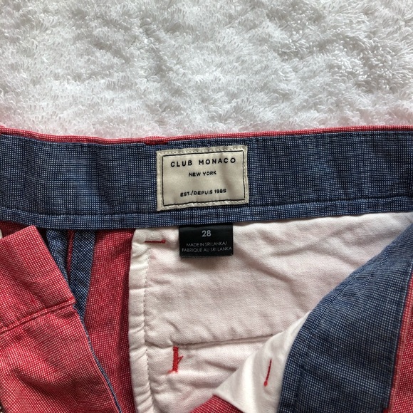 Club Monaco Chino Shorts Cotton/Linen - Picture 4 of 5